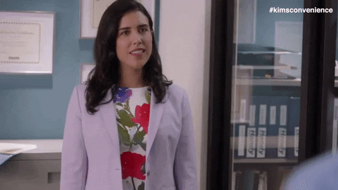 Surprised Bon Voyage GIF by Kim's Convenience