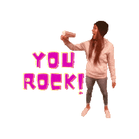You Rock Sticker by ChomChom Roller