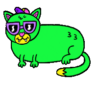 Cool Cat Sticker by Russell Taysom