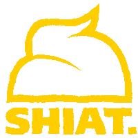 SHIAT logo shit wobble shiat Sticker