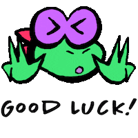 Lizard Good Luck Sticker