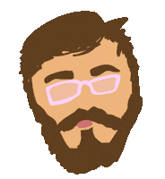 Glasses Whatever Sticker by Dos Cocos Locos Productions