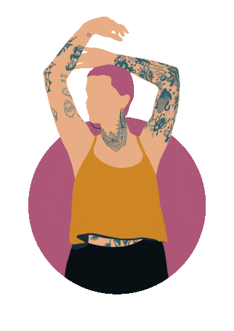 Illustration Girl Power Sticker by A DEUSA URBANA