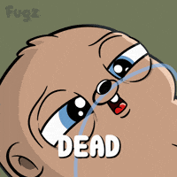 Tired Dead Body GIF by Fugz Official