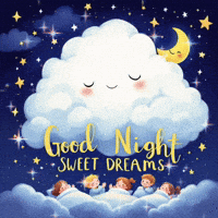 goodvibewishes stars night sleep moon GIF
