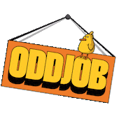 Oddjobcoffee coffee chicken uae odd Sticker