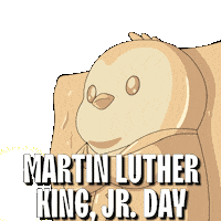 Martin Luther King Jr Penguin Sticker by Pudgy Penguins