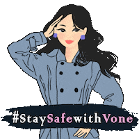 Fashion Stay Safe Sticker by vone officiel