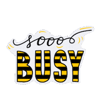 Busy Bee Work Sticker