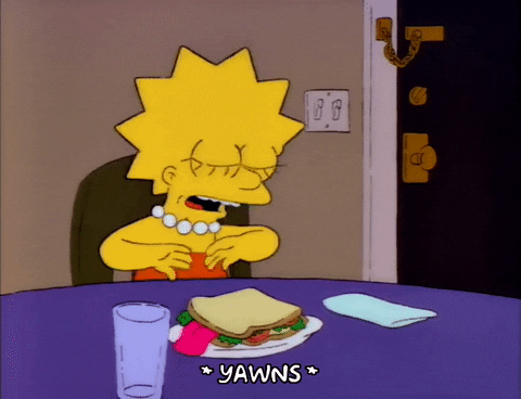 Tired Season 3 GIF by The Simpsons