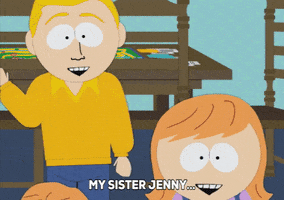 sister jenny GIF by South Park 