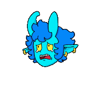 dopaminereleased sad cry demon dopamine Sticker