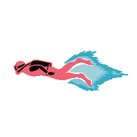 radbanditco workout speed fast swimming Sticker