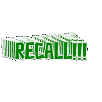 Recall Sticker by KAID