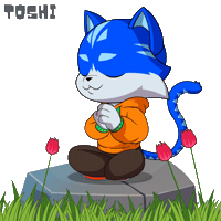 Happy Cat Sticker by Toshithecat