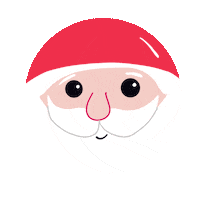 Rolling Santa Claus Sticker