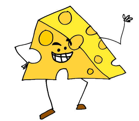 Cheese Sticker by But Like Maybe
