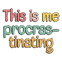 Summer Procrastinating Sticker