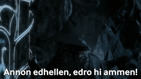 dhmontgomery giphygifmaker lord of the rings gandalf moria GIF