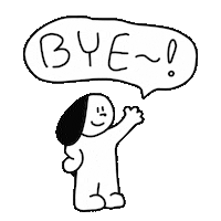 Puppy Goodbye Sticker