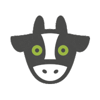 mucca shake burger smash burguer Sticker