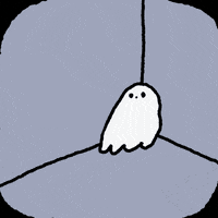 rinarinaree cute ghost out 귀여운 GIF
