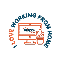 Orange Plant Sticker by FlexJobs | Trusted, Vetted Remote Jobs