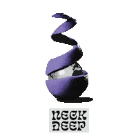 Neck Deep Orange Sticker by Hopeless Records