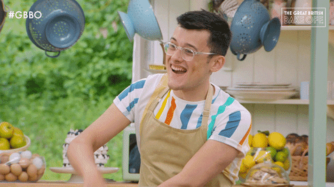 Happy Bake Off GIF by The Great British Bake Off