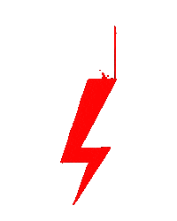 Lightning Protest Sticker by bartek ujma