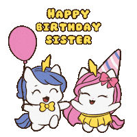 Happy Birthday To You Bu Sticker by Brave Unicorn