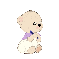 Sad Bear Sticker