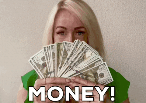 Money Cash GIF by Vikki Downey