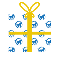 Christmas Present Sticker by Mustang Cheer