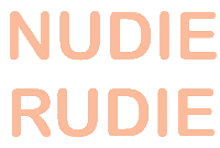 Nudierudie Sticker by SageandClare