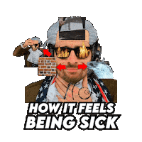 Sick Flu Season Sticker