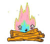 Fire Pp Sticker by MonaDesenhando