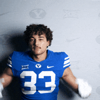 Flexing Byu Football GIF by BYU Cougars