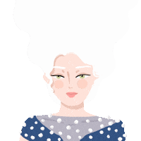 wirdasnmaw woman hair pretty snowwoman Sticker