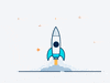 Rocket GIF by Nerdscode