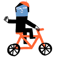 nuppitapittman nuppitapittman cicle bicicle bicicleta girl chica boina hat Sticker