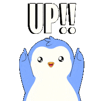 To The Moon Crypto Sticker by Pudgy Penguins