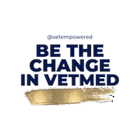 Veterinarian Be The Change Sticker by Vet Empowered