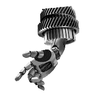 3D Robot Sticker by pilot Agenturgruppe
