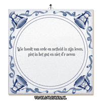 Spreuk Gezelligheid Sticker by Tegelspreuken.nl