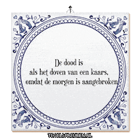 Rust Reflectie Sticker by Tegelspreuken.nl