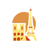 Notre Dame Summer Sticker by Paris Aéroport