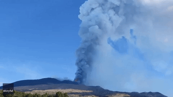 Lava Shoots Into Air as Italy's Mount Etna Erupts