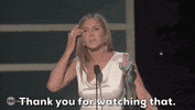 Thank You For Watching Jennifer Aniston GIF by SAG Awards