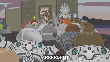 angry fighting GIF by South Park 